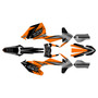 ktm 250xcw graphics kit 2017-2019 screech series orange-shift