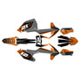 ktm 250excf graphics kit 2017-2019 shark series orange