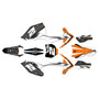 ktm 125sx graphics kit 2016-2018 bold series orange