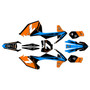 ktm 250sx graphics kit 2017-2018 bolt series cyan
