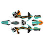 ktm 250sx graphics kit 2017-2018 crew series teal