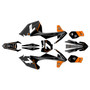 ktm 350sxf graphics kit 2016-2018 bolt series orange
