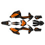 ktm 350sxf graphics kit 2016-2018 rugged series orange-shift