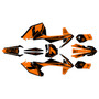 ktm 350xcf graphics kit 2016-2018 bolt series orange-shift