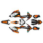 ktm 250xc graphics kit 2017-2018 rugged series orange