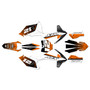 ktm 250xcf graphics kit 2016-2018 shark series orange
