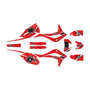 kayo kt250 graphics kit 2021-2026 predator series red