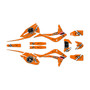kayo kt250 graphics kit 2021-2026 predator series orange