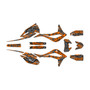 kayo kt250 graphics kit 2021-2026 snagged series orange-shift