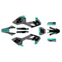 husqvarna fs450 graphics kit 2016-2018 ace series teal