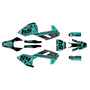husqvarna fs450 graphics kit 2016-2018 split series teal