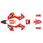 husqvarna fs450 graphics kit 2019-2022 pecker series red