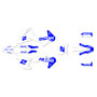 husqvarna fs450 graphics kit 2019-2022 splinter series blue