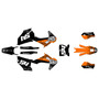 husqvarna fx450 graphics kit 2019-2022 fatality series orange
