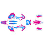 husqvarna fc450 graphics kit 2019-2022 razor series magenta
