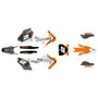 husqvarna fx350 graphics kit 2019-2022 razor series orange
