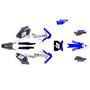 husqvarna fx450 graphics kit 2019-2022 razor series blue