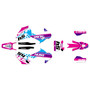 husqvarna fx450 graphics kit 2019-2022 split series magenta