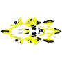 suzuki rm125 graphics kit 2001-2008 speed series yellow