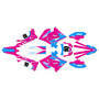 suzuki rm125 graphics kit 2001-2008 speed series magenta