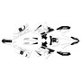 suzuki rm125 graphics kit 2001-2008 speed series white