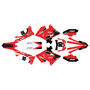 suzuki rm250 graphics kit 2001-2008 speed series red
