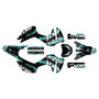 honda crf300f graphics kit 2025-2026 carnage series teal