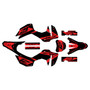 honda crf300f graphics kit 2025-2026 lethal series red-shift