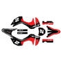 honda crf300f graphics kit 2025-2026 lightning series red