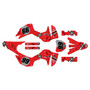 honda crf300f graphics kit 2025-2026 predator series red