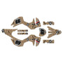 honda crf300f graphics kit 2025-2026 predator series tan