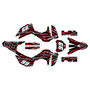 honda crf300f graphics kit 2025-2026 prime series red