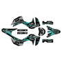 honda crf300f graphics kit 2025-2026 semper series teal