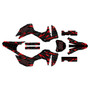 honda crf300f graphics kit 2025-2026 twitch series red