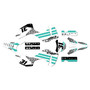 honda crf300f graphics kit 2025-2026 usa series teal