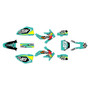 honda crf450r graphics kit 2008 pecker series teal