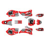 yamaha yz250f graphics kit 2006-2007 predator series red