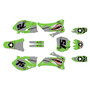 yamaha yz250f graphics kit 2008-2009 predator series green