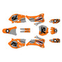 yamaha yz450f graphics kit 2006-2009 predator series orange