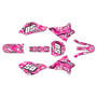 kawasaki klx125 graphics kit 2003-2007 snagged series magenta