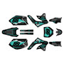 kawasaki kx450f graphics kit 2006-2008 rugged series teal