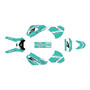 honda xr400 graphics kit 1996-2004 lethal series teal