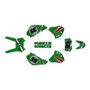 honda xr250 graphics kit 1996-2004 predator series green