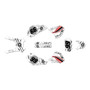 honda xr250 graphics kit 1996-2004 predator series white