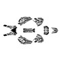 honda xr250 graphics kit 1996-2004 prime series white