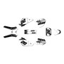 honda xr250 graphics kit 1996-2004 spear series white