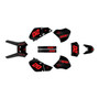 honda xr250 graphics kit 1996-2004 spear series red-shift