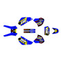 honda xr400 graphics kit 1996-2004 warrior series blue