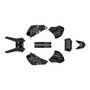 honda xr250 & xr400 graphics kit 1996-2004 warrior series smoke