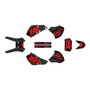 honda xr250 & xr400 graphics kit 1996-2004 warrior series red-shift